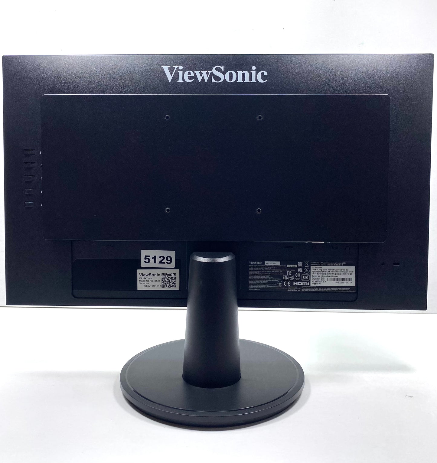 Monitor ViewSonic VA2247-mh 22" (FHD) 100Hz HDMI VGA c/ Altavoces