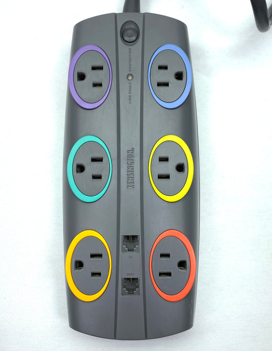 Regleta Kensington SmartSockets K62151 6 Tomas 520J c/ Cable de Alimentación
