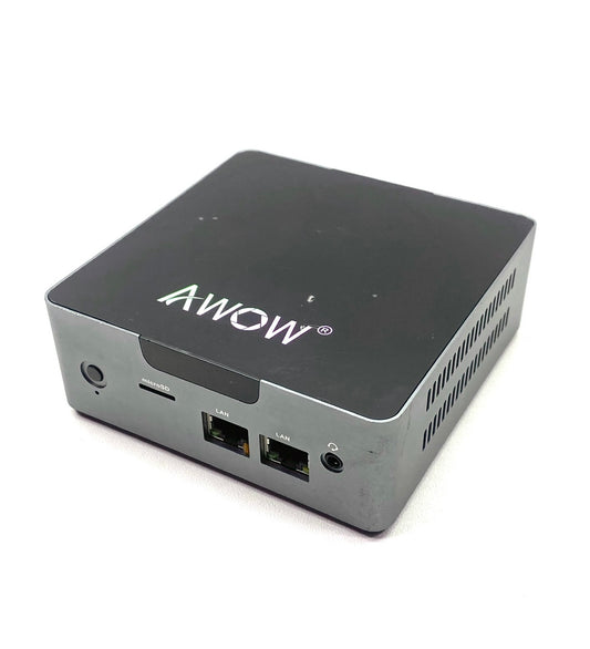 Mini PC Awow AK34 Celeron N3450 6GB RAM DDR3L 64GB SSD WINDOWS 10 HOME c/ adaptador
