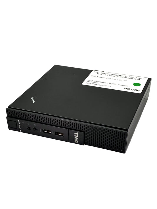 Desktop Dell OptiPlex 9020 USFF i5-4590T 8GB 120GB SSD LINUX MINT c/ adaptador