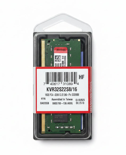 Memoria RAM DDR4 Laptop 16GB Kingston 3200MHz