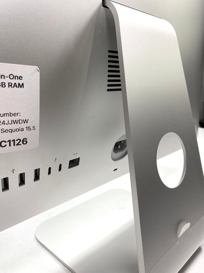 Apple iMac Retina 4K 21.5" 2019 21.5" 4096x2160 (4K) Core i3-8100 16GB RAM DDR4 256GB SSD macOS Sequoia c/ adaptador
