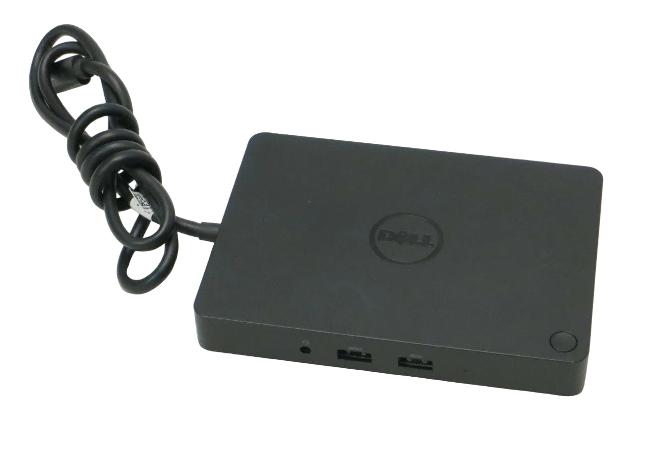 Estación de Acoplamiento Dell WD15 USB-C con Doble Pantalla y Cargador Dell de 130 Watts