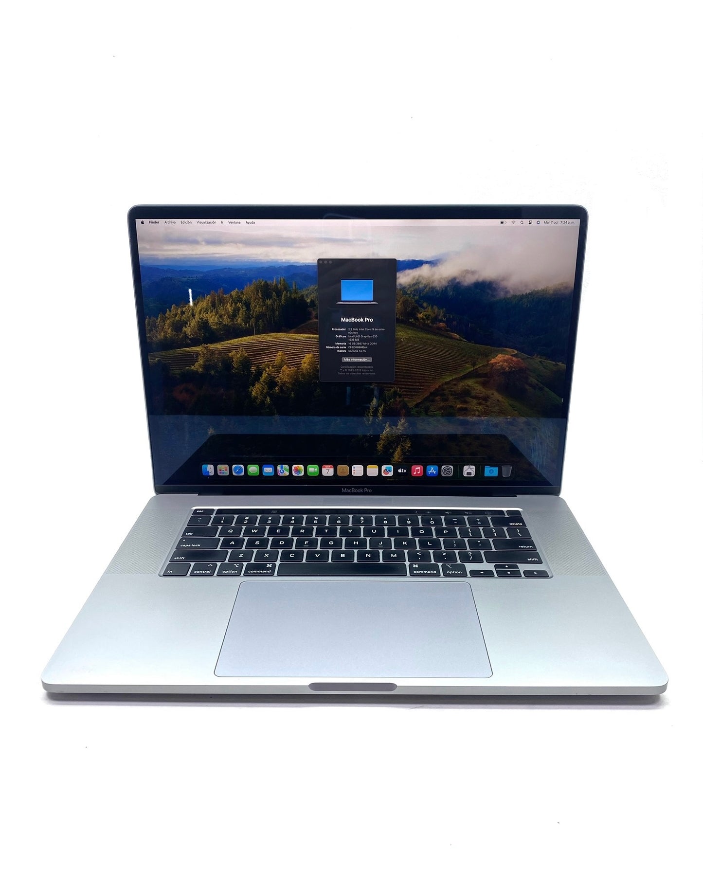 Laptop Apple MacBook Pro 2019 16" 3072x1920 Core i9-9880H 16GB RAM 1TB SSD macOS Sequoia c/ cargador