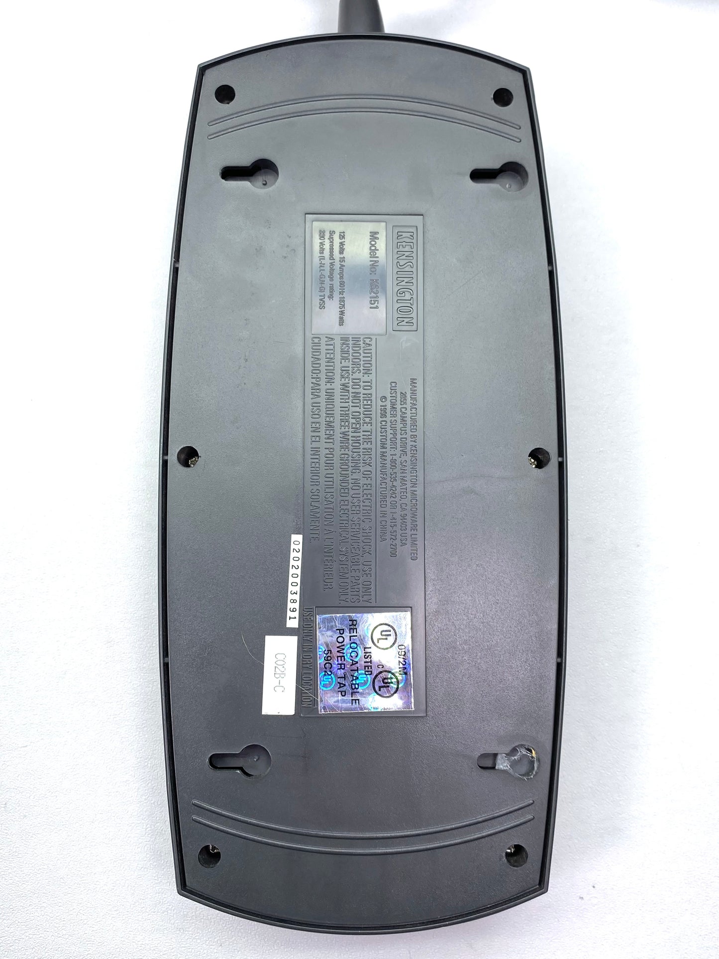 Regleta Kensington SmartSockets K62151 6 Tomas 520J c/ Cable de Alimentación