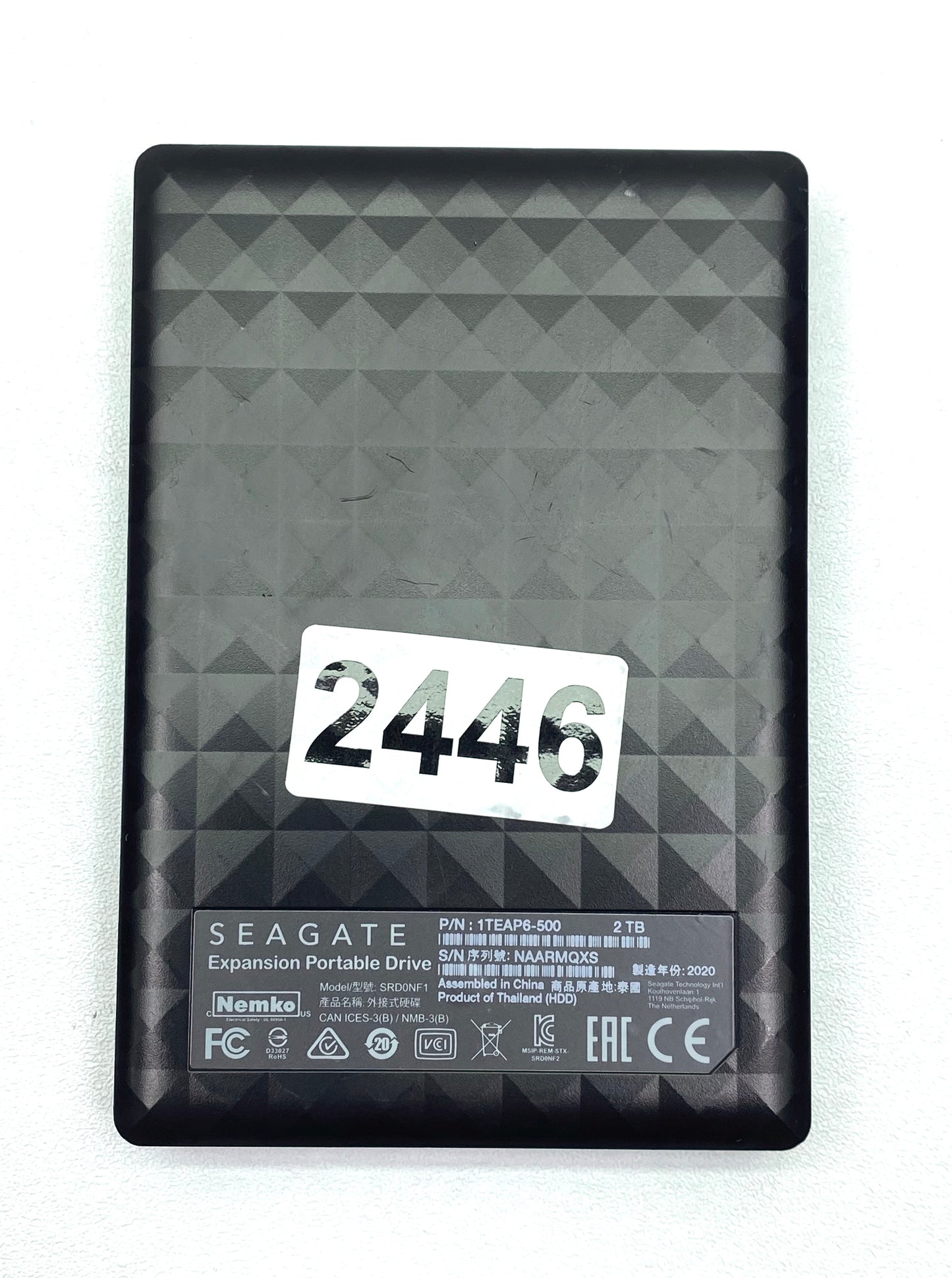 Disco Duro Externo Seagate SRD0NF1 2TB USB 3.0 c/ Cable SATA