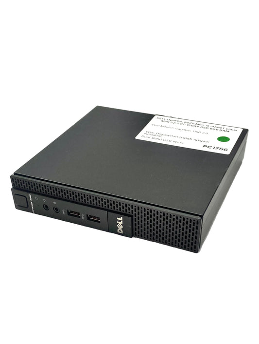 Desktop Dell OptiPlex 9020 USFF i5-4590T 8GB 128GB SSD LINUX MINT c/ adaptador