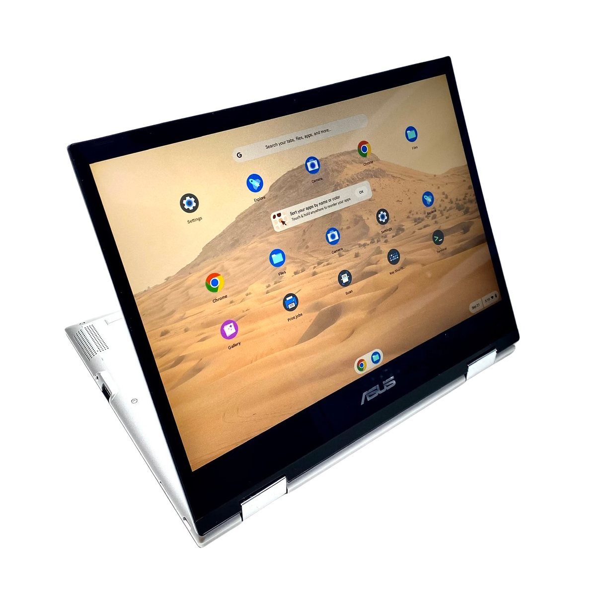 Laptop ASUS Chromebook Flip CM3200FM1A 12" Táctil 2 en 1 MediaTek 4GB 64GB CHROMEOS c/ cargador