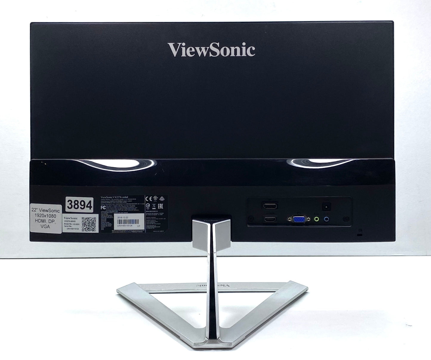 Monitor ViewSonic VX2276-SMHD 22" (FHD) 75Hz IPS c/ HDMI y Altavoces Integrados