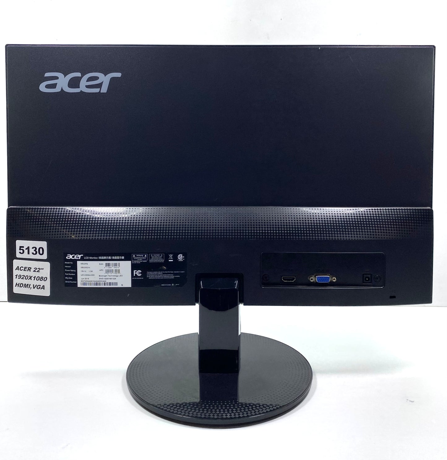 Monitor Acer SB220Q 22" (FHD) 75Hz IPS HDMI