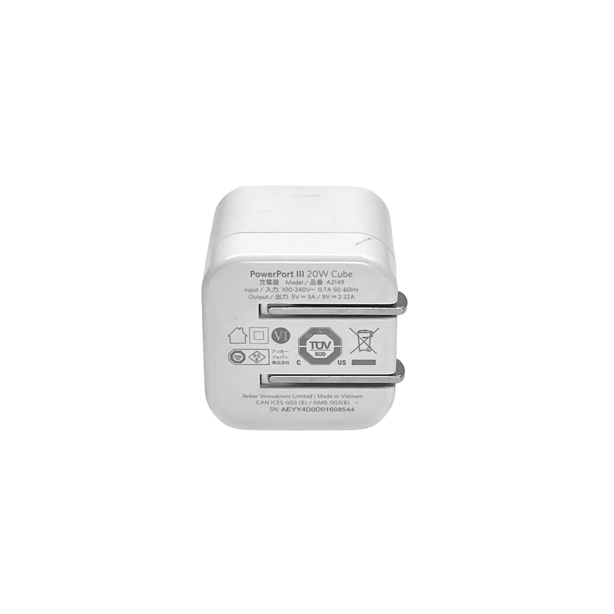 Cargador Anker A2149 / A2633 Original 20W USB-C