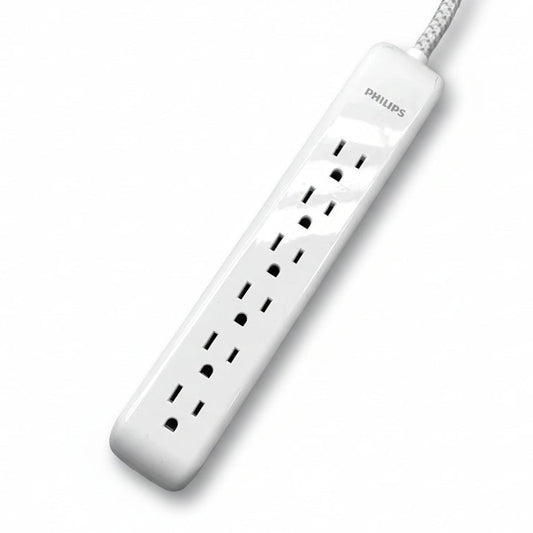 Protector de Voltaje Philips 6 Tomas SPC3054WA/37 1800W
