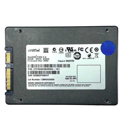 Disco Duro Interno SSD 60GB Crucial, Kingston o Corsair SATA 2.5"