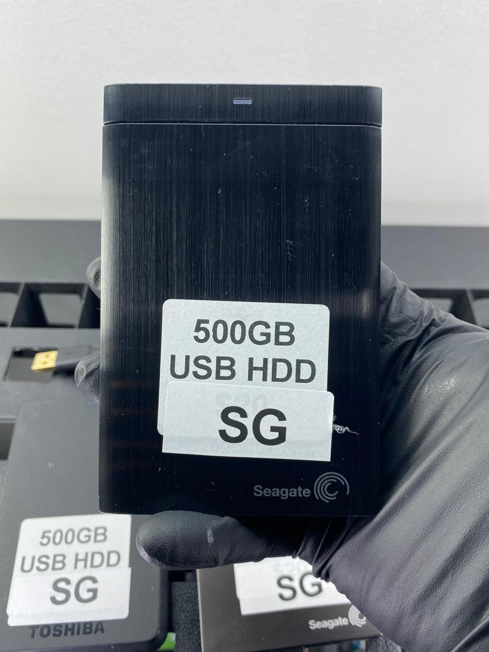 Disco Duro Portátil 500GB USB 3.0 c/ Cable TOSHIBA/SEAGATE (Precio por Unidad)