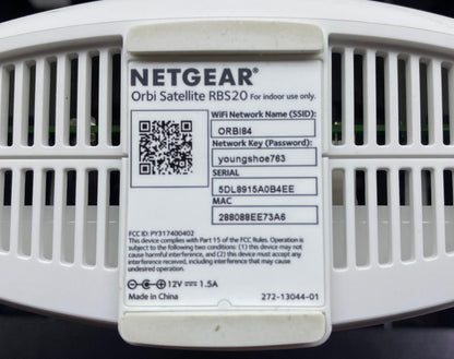 Router Mesh NETGEAR Orbi RBR20 + Satélite RBS20 Tri-Band WiFi c/ Adaptadores
