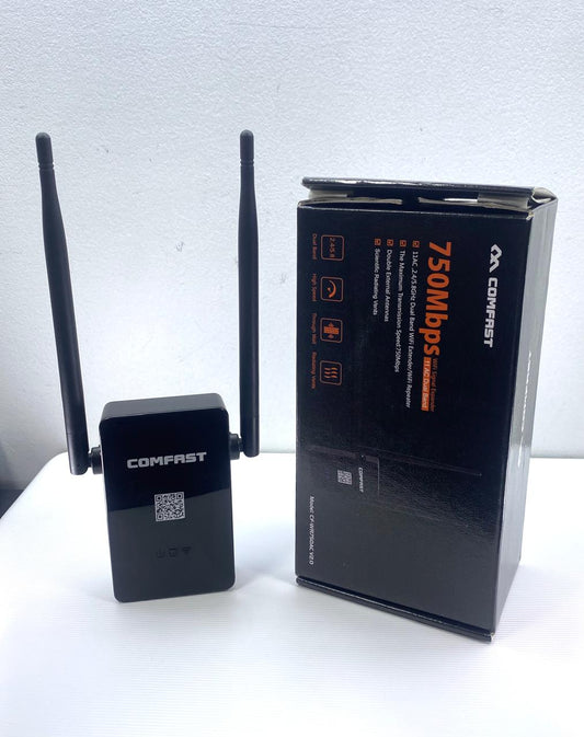 Extensor Wi-Fi Comfast CF-WR750AC 750Mbps Dual Band 2.4/5GHz c/ Caja