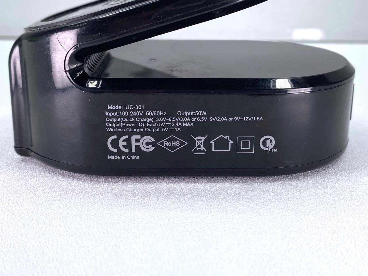 Cargador Inalámbrico Qualcomm Quick Charge 3.0 UC-301 c/ Cable