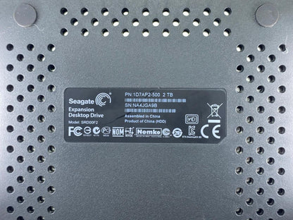 Disco Duro Externo Seagate 2TB USB 3.0 Escritorio SRD00F2 c/ Adaptador & SATA