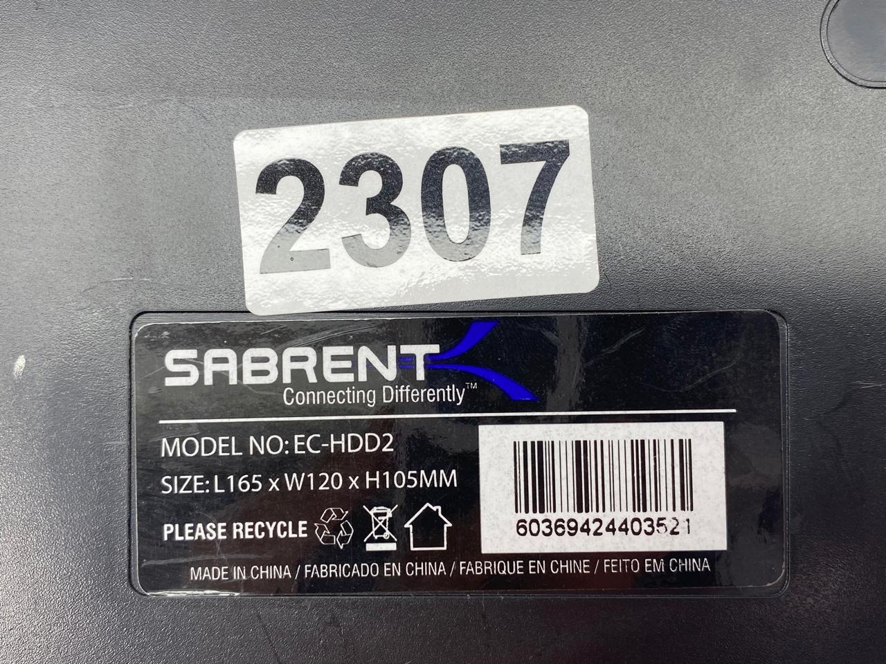 Lector Externo Sabrent EC-HDD2 SATA USB 3.0 c/ Fuente