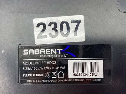 Lector Externo Sabrent EC-HDD2 SATA USB 3.0 c/ Fuente