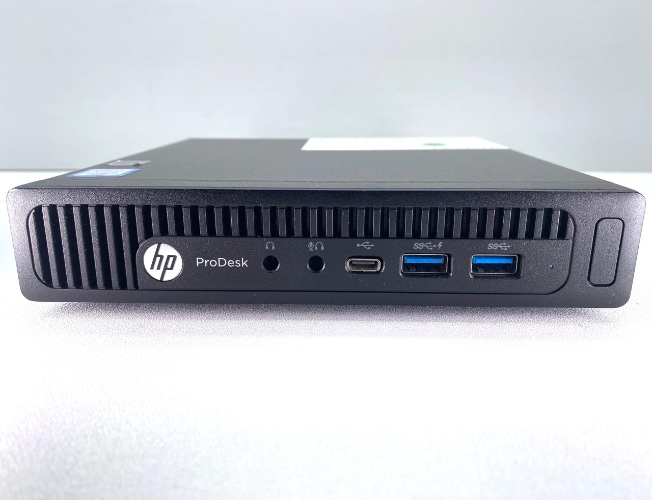 Desktop HP ProDesk 600 G2 Mini PC  Core i5-6500T 16GB RAM DDR4 256GB M.2 SSD + 500GB HDD WINDOWS 11 PRO c/ adaptador