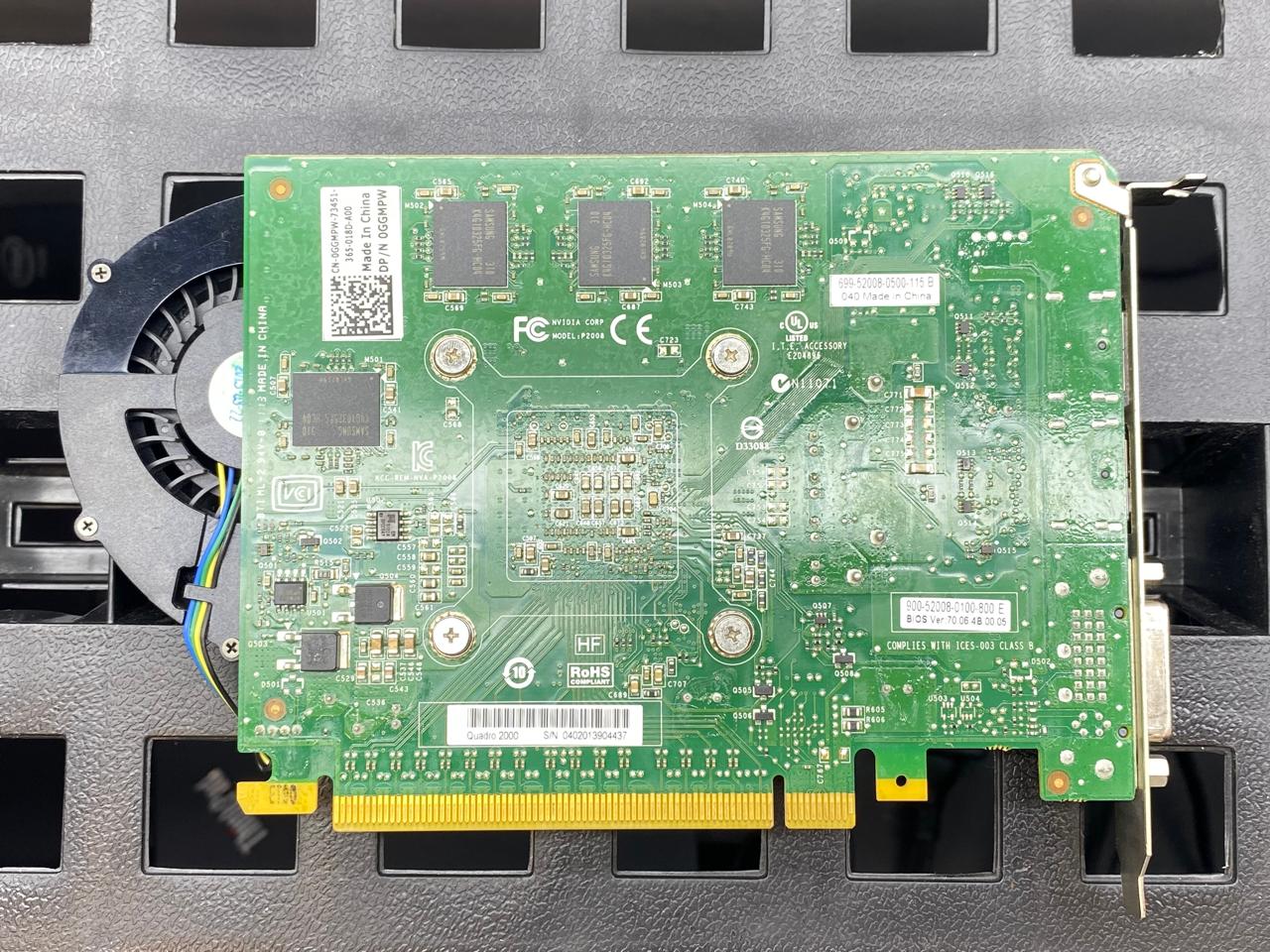 Tarjeta Gráfica NVIDIA Quadro 2000 1GB GDDR5 Dual DisplayPort DVI