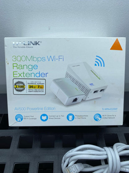 Extensor de Rango Wi-Fi TP-Link AV500 Powerline Edition TL-WPA4220KIT con Caja