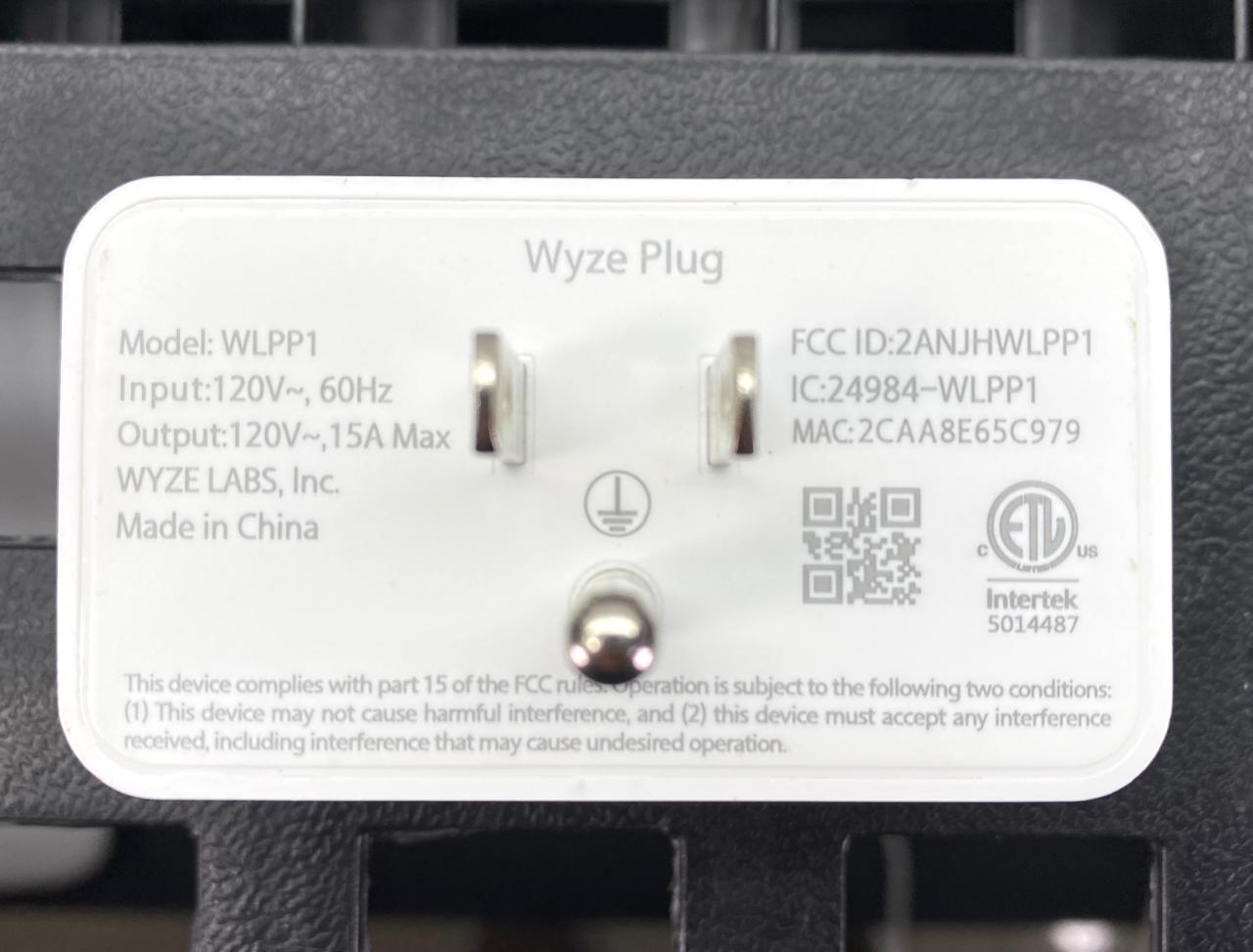 Enchufe Inteligente Wyze Plug WLPP1 Wi-Fi Compatible con Alexa y Google