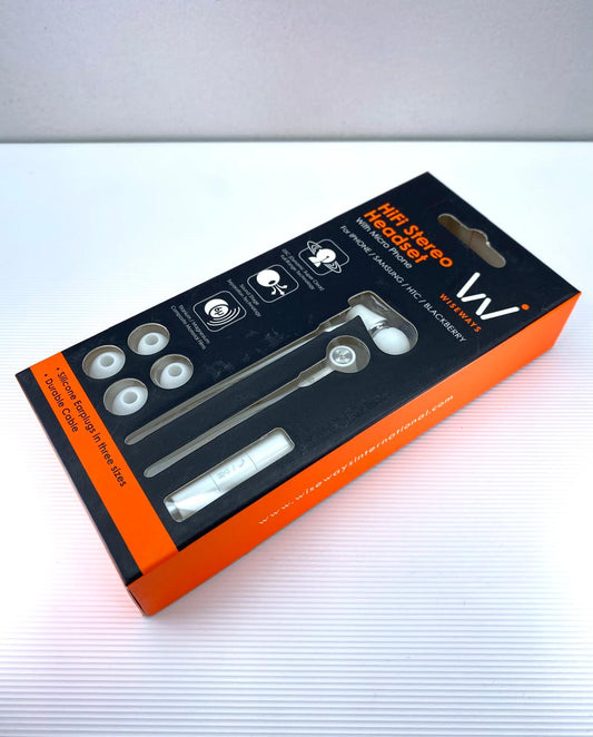 Audífonos con Cable Wiseways HiFi Estéreo c/ Micrófono Nuevos