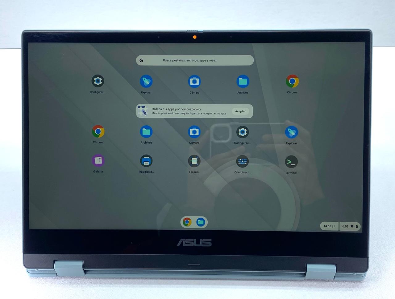 Laptop ASUS Flip CM1402FM2A 14" 1920x1080 (FHD) MediaTek Kompanio 520 4GB RAM LPDDR4X 64GB eMMC CHROMEOS c/ cargador
