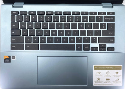 Laptop ASUS Flip CM1402FM2A 14" 1920x1080 (FHD) MediaTek Kompanio 520 4GB RAM LPDDR4X 64GB eMMC CHROMEOS c/ cargador