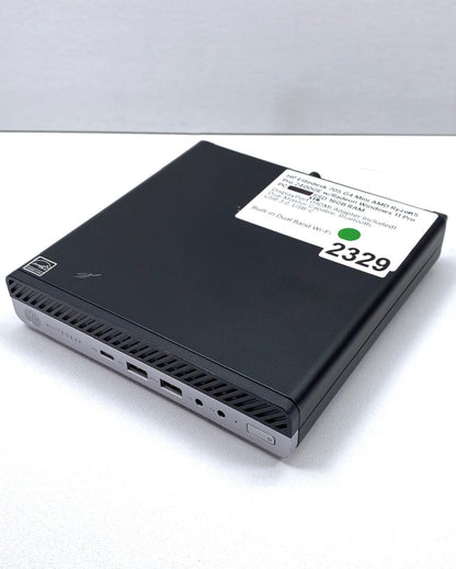 Desktop HP EliteDesk 705 G4 Mini  Ryzen 5 PRO 2400GE 16GB RAM DDR4 480GB SSD WINDOWS 11 PRO c/ adaptador