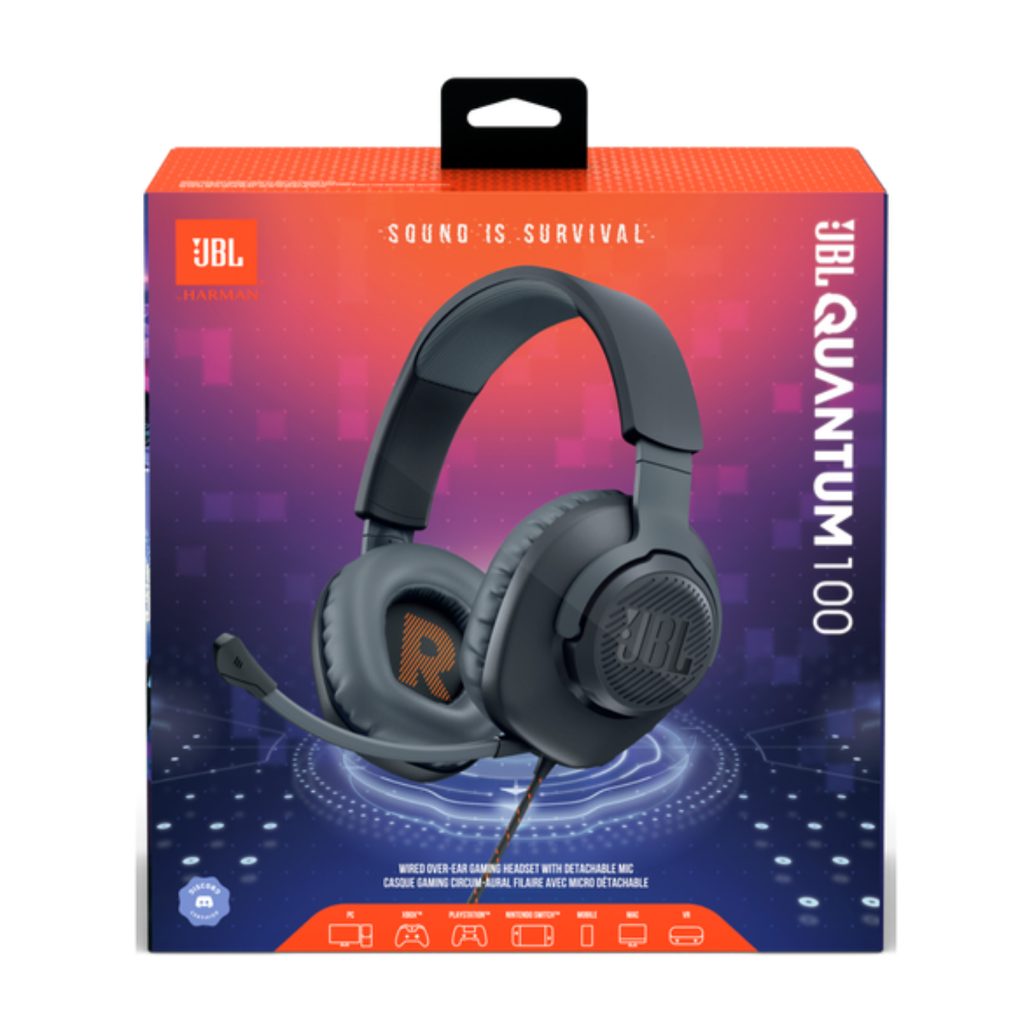 Audífonos Gamer JBL Quantum 100 c/ Micrófono Open Box
