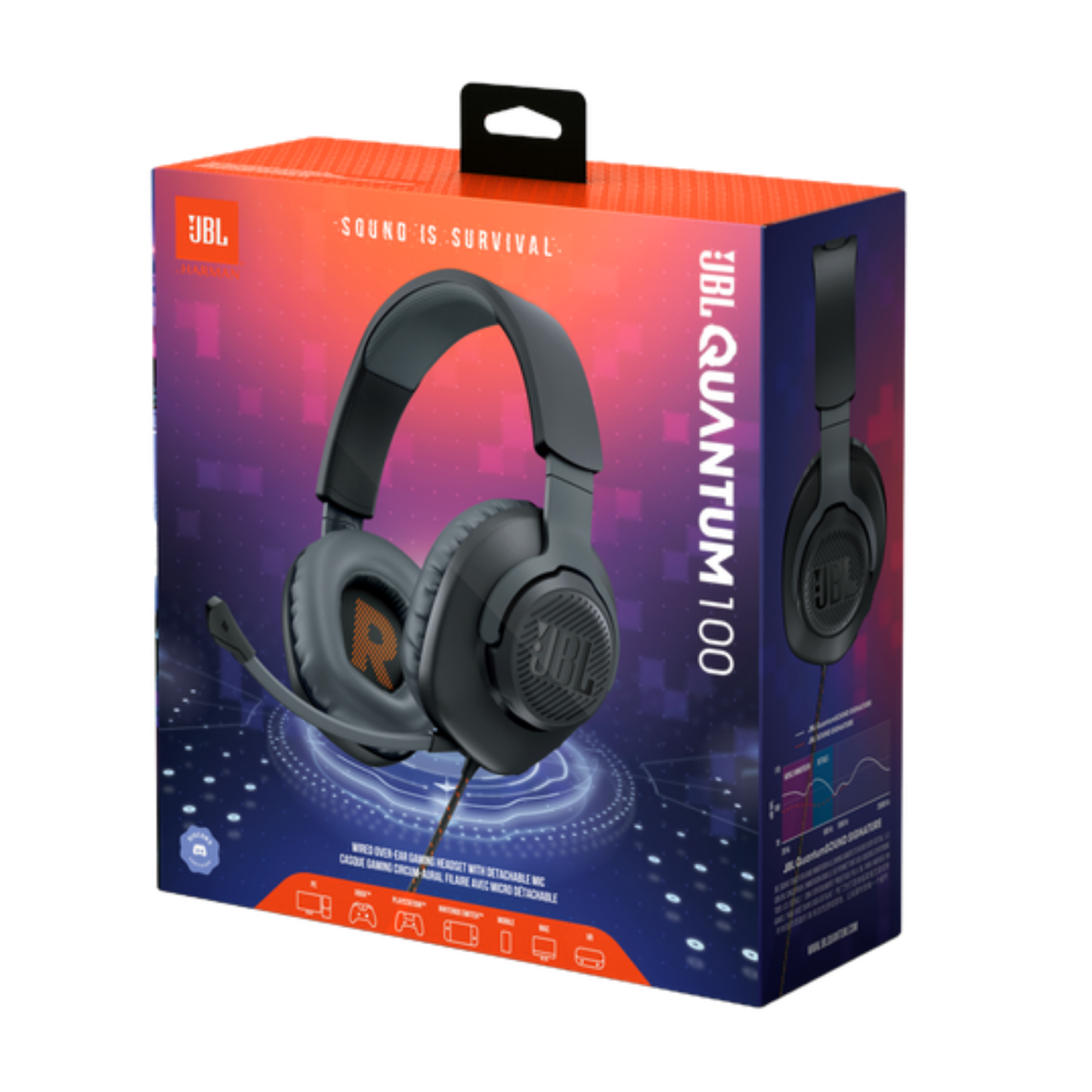 Audífonos Gamer JBL Quantum 100 c/ Micrófono Open Box