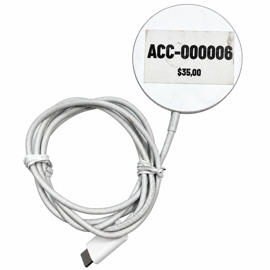 Cargador Apple MagSafe Inalámbrico c/ adaptador A2305 USB-C 20W