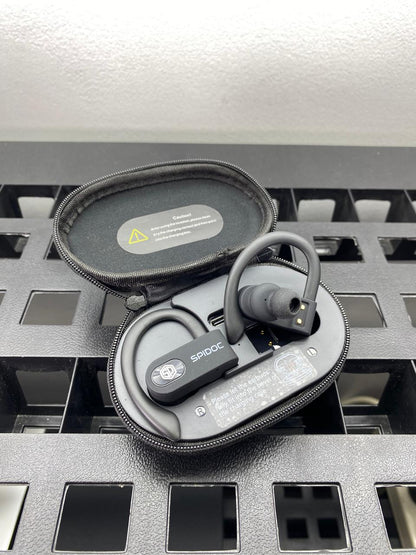 Auriculares Bluetooth Spidoc Pro 3 con Estuche de Carga y Micrófono