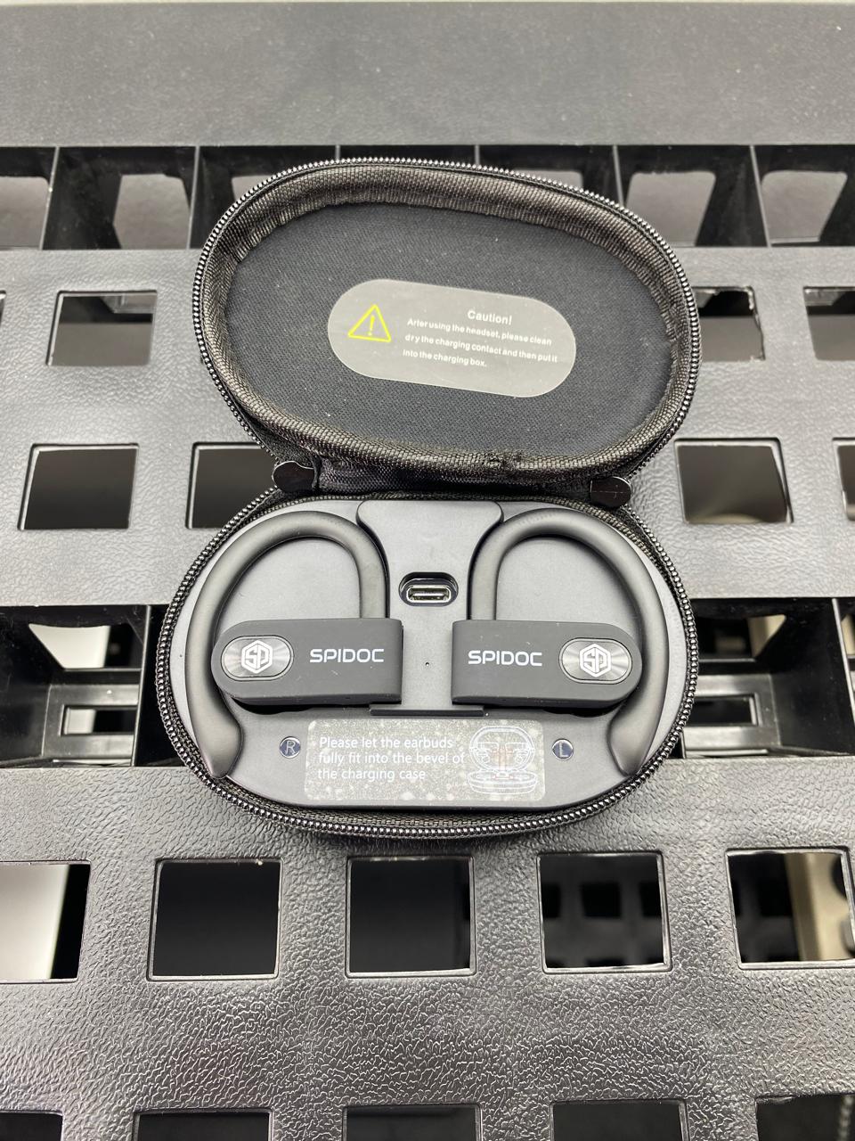 Auriculares Bluetooth Spidoc Pro 3 con Estuche de Carga y Micrófono