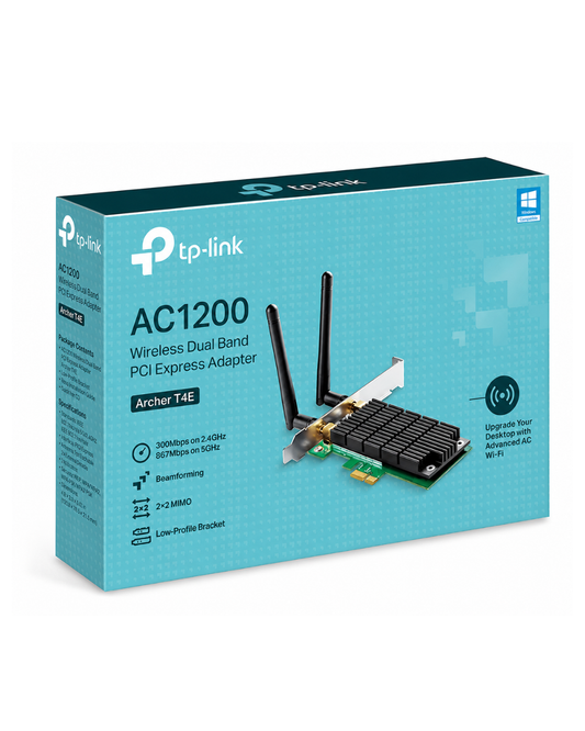 Tarjeta WiFi TP-Link Archer T4E AC1200 PCIe Nuevo