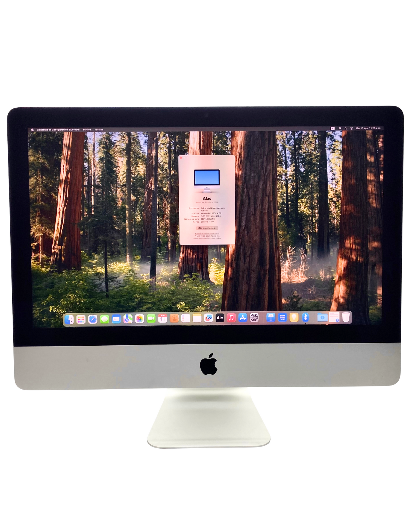 Computador Apple iMac 2019 21.5" i5-8500 8GB 1TB Fusion Drive macOS Sequoia c/ cable